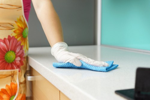 Local carpet cleaning technician working in Maida Vale property
