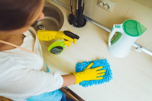 Professional rug cleaning in a Maida Vale home